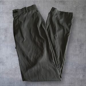 Nike Dri-Fit Men’s 36x32 Gray Performance Flat Front Belted Golf Pants